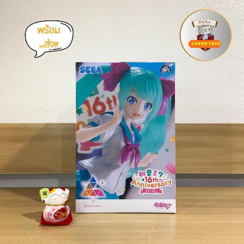 (พร้อมส่ง,ของเเท้) Vocaloid Luminasta Hatsune Miku (16th Anniversary KEI Ver.) Figure