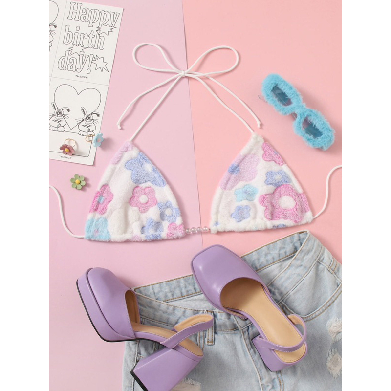 Bikini บราผูกหลัง ท่อนบน น่ารักๆ สาวอวบใส่ได้👙