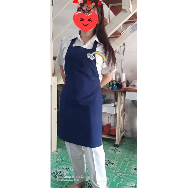 🍄ผ้ากันเปื้อนสาวโรงงานแบบคล้องคอ🍓ผ้ามั่นยิ่ง🌶มีไซร์ Ss,S,M,L,XL,XXL,XXXL มีหลายสี😊