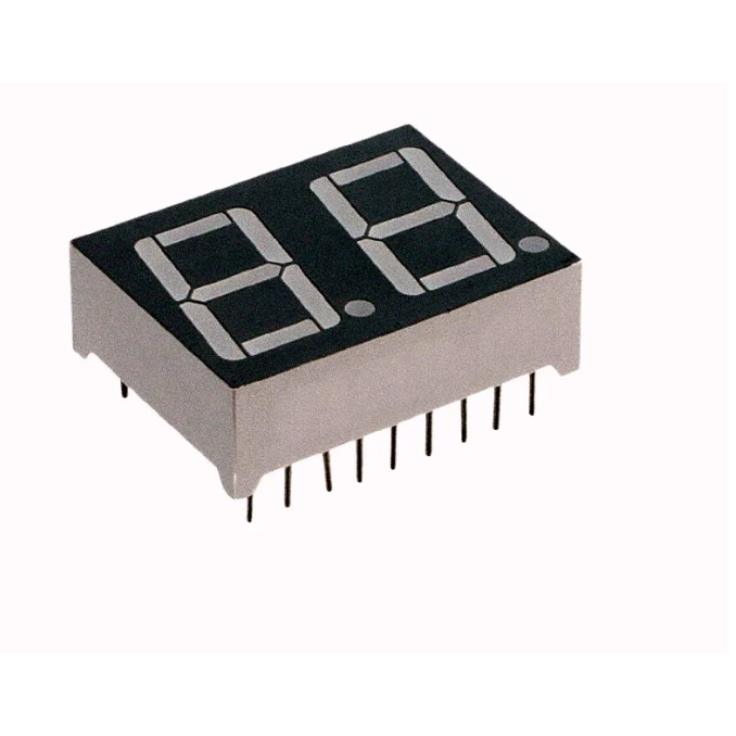 7 segment 2 หลัก 0.56 นิ้ว สีแดง จอ LED CC 18pin