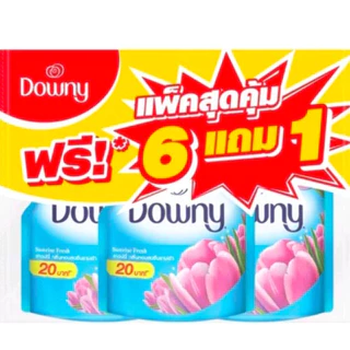 แพ็ค 6+1น้ำยาปรับผ้านุ่ม น้ำยาปรับผ้านุ่ม ดาวนี่ 100 มล. และ น้ำยาปรับผ้านุ่มไฮยีน ขนาด 110 มล. x 7