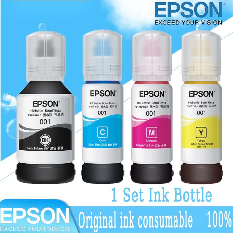 หมึก EPSON 001 ของแท้มีกล่อง T03Y100/ T03Y200/ T03Y300/ Y03Y400