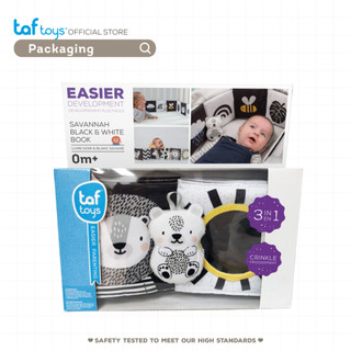 Taf Toys หนังสือผ้า Savannah Black & White Book หนังสือ เสริมพัฒนาการ 0 เดือน ขึ้นไป รูปที่ 9