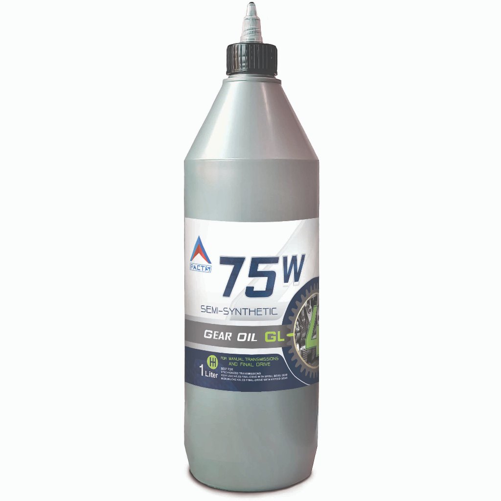 น้ำมันเกียร์ กึ่งสังเคราะห์ GL-4  PACTS GEAR OIL 75W / 75W-80 / 75W-85 / 75W-90 Semi Synthetic GL-4 ขนาด 1 ลิตร