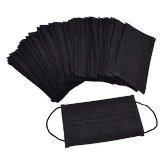 (ส่งไว) หน้ากากอนามัย 50ชิ้น แมสฟ้า แมสขาว แมสดำ ป้องกันเชื้อโรคและฝุ่นละอองของเหลว ห่อละ 50ชิ้น