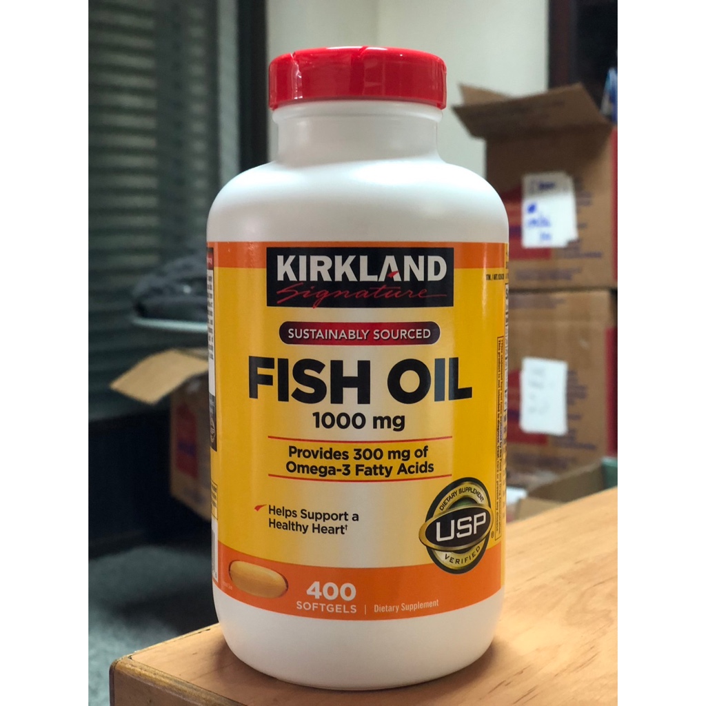 KIRKLAND Fish Oil แท้นำเข้าจากอเมริกา มี400 ซอฟเจล exp 07/27