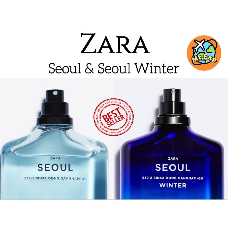 น้ำหอมชาย Zara Seoul Winter For Men คู่แฝดพ่อลูก กลิ่นนี่ดมสบาย น้ำหอมซาร่าผู้ชาย กลิ่น 100 ML แพ็คคู่ราคาดี!