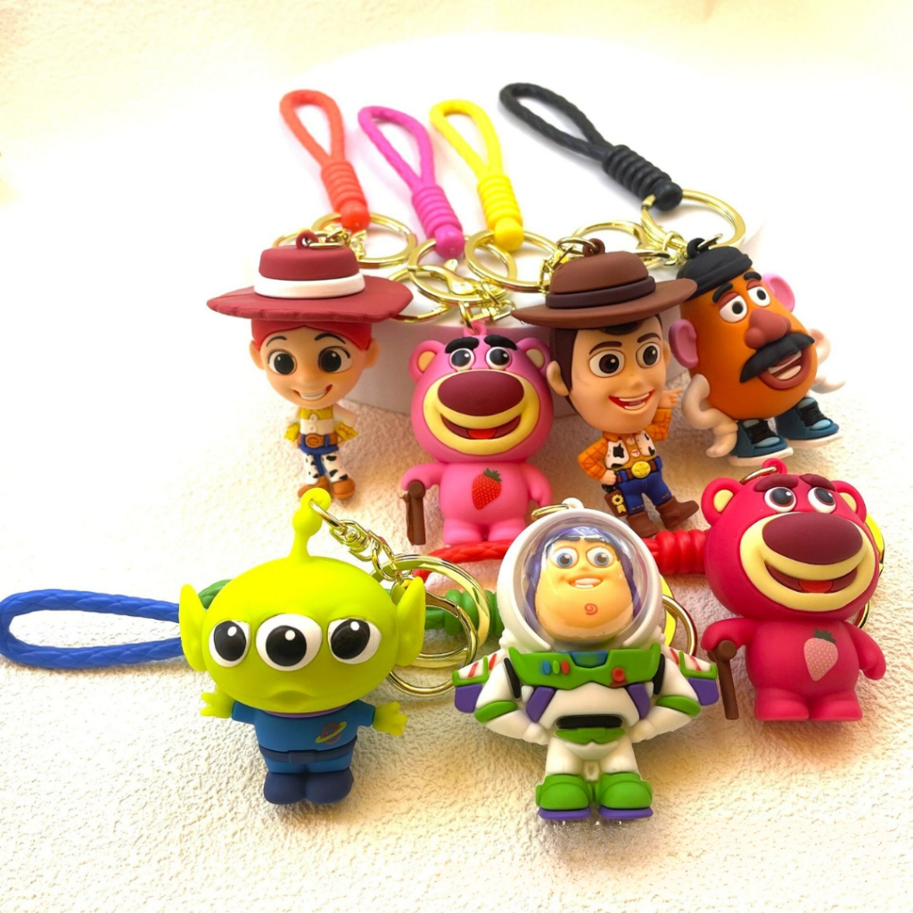 พวงกุญแจ การ์ตูน Toy Story Buzz Lightyear Woody Mr. Potato Head พร้อมพวงกุญแจ พร้อมส่ง