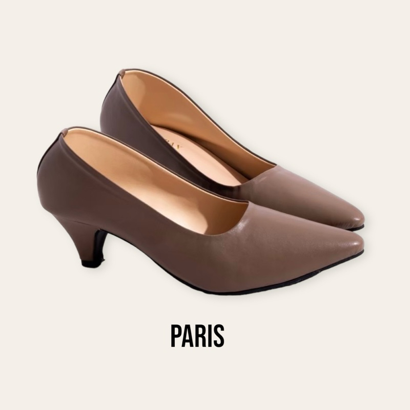 Groomshoes รองเท้ารุ่น Paris รองเท้าส้นสูงถูกระเบียบ คัชชูสีดำ สีขาว ใส่ทำงาน รับปริญญา นิ่ม