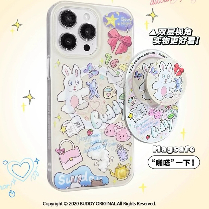 [ᴘʀᴇ-ᴏʀᴅᴇʀ] Buddy Original เคสiPhone 12/13/14/15 Pro Max ใช้ได้กับ Magsafe