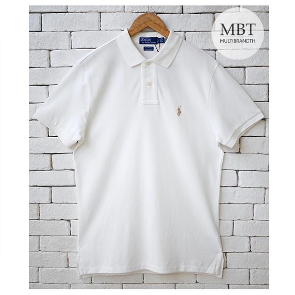POLO RALPH LAUREN THE EARTH CUSTOM SLIM FIT POLO SHIRT #ของแท้100%