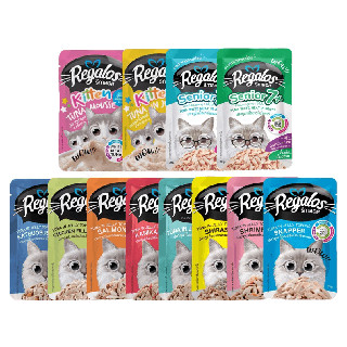 Regalos อาหารแมวเเบบซอง​​ 12 x 70 g.​ คละรสได้