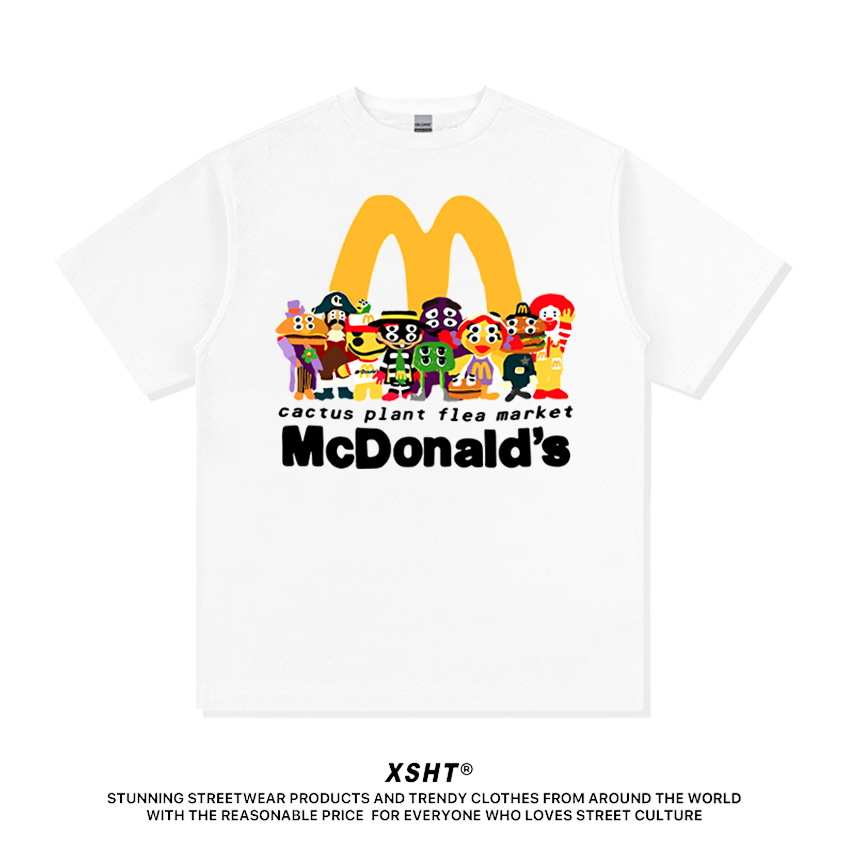 🔥พร้อมส่ง🔥 เสื้อ Gildan ลาย Cactus Plant Flea Market x McDonald's Tee - White (สีขาว) by XSHT