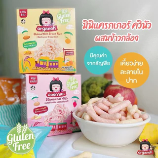 Organeh mini cracker มินิแครกเกอร์ ขนมเด็ก 6 เดือน+ ทำจากข้าวสังข์หยด มีฮาลาล