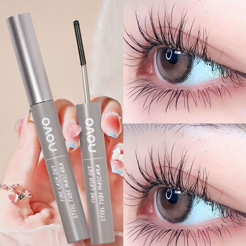 6067 (ใหม่/แท้) NOVO มาสคาร่าหัวเหล็ก เพิ่มความยาว หนา งอน เด้ง กันน้ำ Mascara หัวแปรงเล็ก 0.5MM