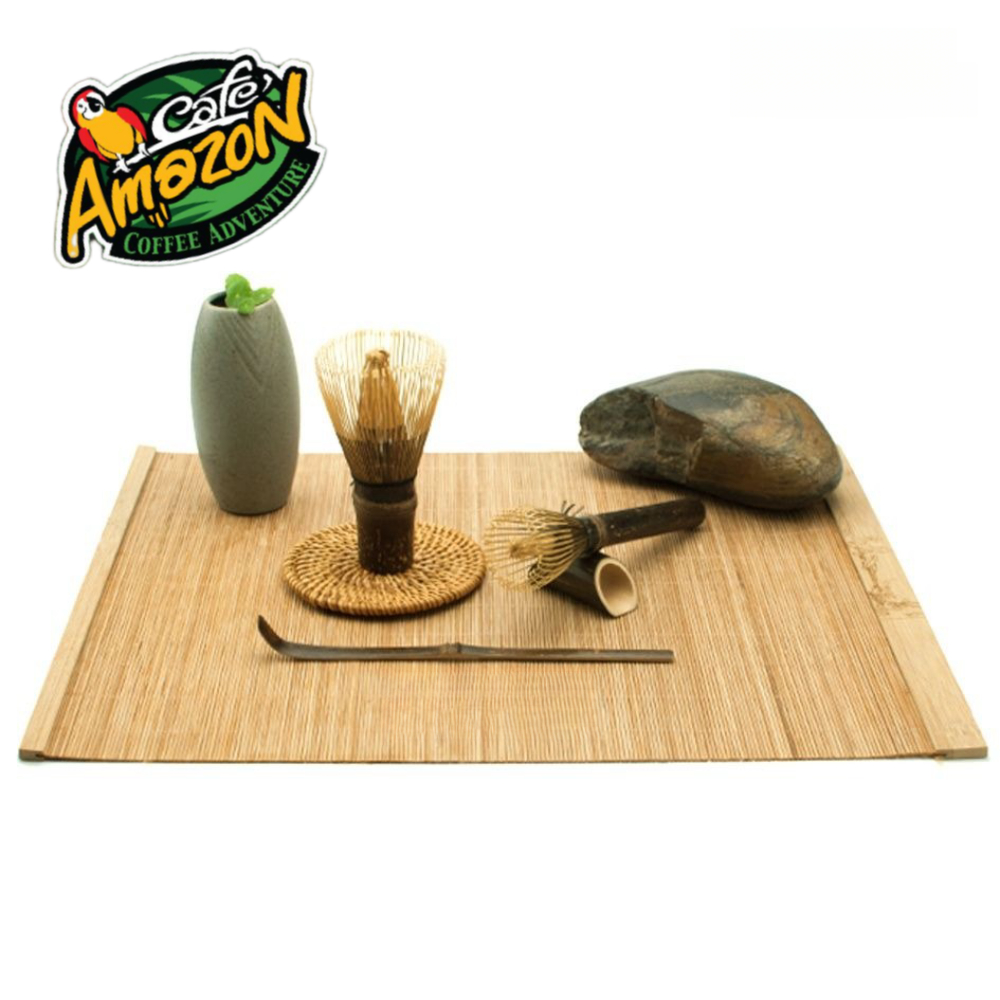 [St.Coco Cafe]เสื่อไม้ไผ่ ญี่ปุ่น สำหรับชงชา ขนาด 25*35 ซม.