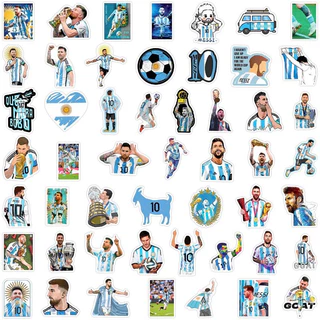 สติ๊กเกอร์ Messi 667 เมสซี่ 50ชิ้น ฟุตบอล บาร์ซ่า psg บาซ่า แมนยู แมนซิตี้ อาเซนอล เชลซี liverpool เสื้อ บอล ronaldo