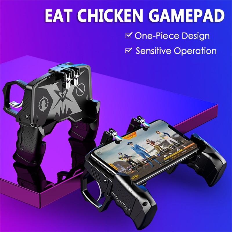 จอยเกมล์มือถือ K21 ใหม่ล่าสุด Gamepad ด้ามจับพร้อมปุมยิง PUBG Free Fire Shooter Controller Mobile Joystick