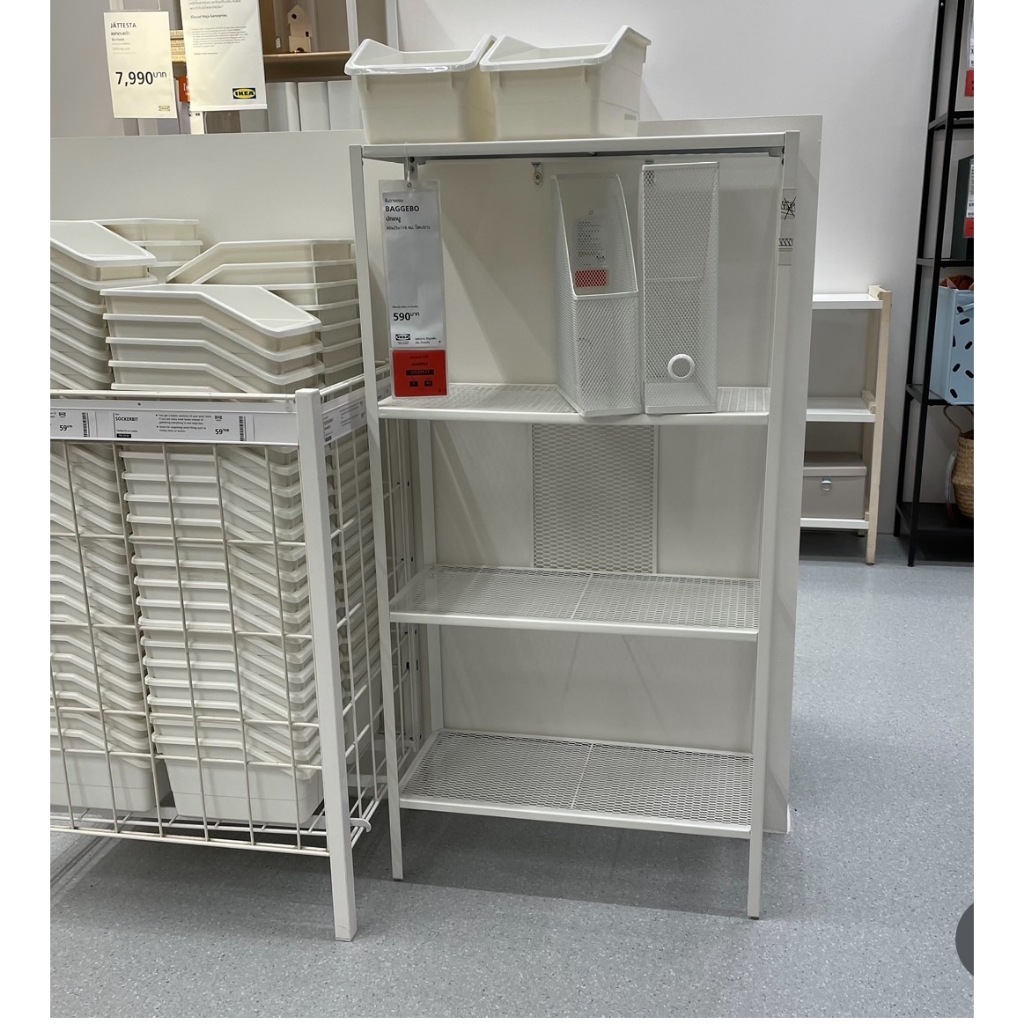 ชั้นวางของ ชั้นเก็บของ ขั้นเหล็ก บักเกบู อิเกีย Metal Storage Shelf BAGGEBO IKEA