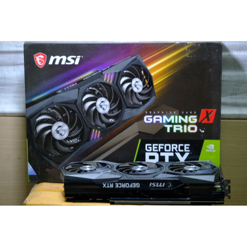 [มือ2] การ์ดจอ MSI GeForce RTX 3070 GamingX Trio สภาพดี