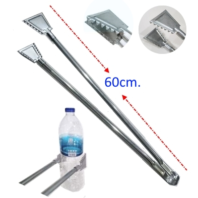 คีบเหล็กคีม8u[ขีบปิ้งเตาย่างคับถ่านอาหารกะทะทอดน้ำมันคีบด้ามยาว60㎝.เหล็กคียที่คีลขยะใบไม้ตีบท่าน