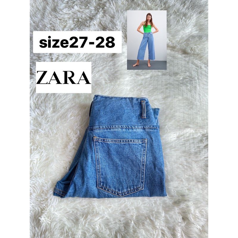 ZARA Culotte Jeans แท้💯% มือสอง