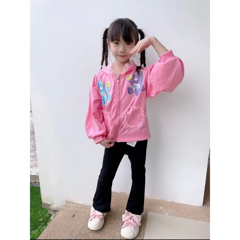 เสื้อกันหนาวเด็กแคร์แบร์ เสื้อคลุมเด็กผู้หญิง ครบไซส์ ผ้านิ่มลื่นใส่คลุมสบาย พร้อมส่ง