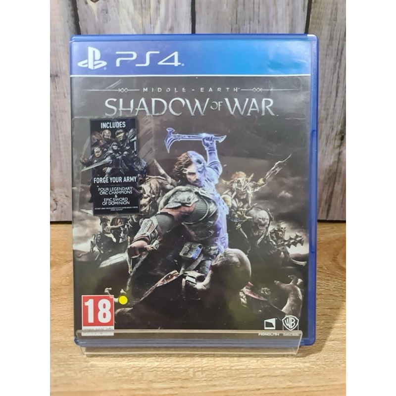 แผ่นเกมส์ Ps4 (PlayStation 4) เกมส์ Shadow of mordor middle Earth