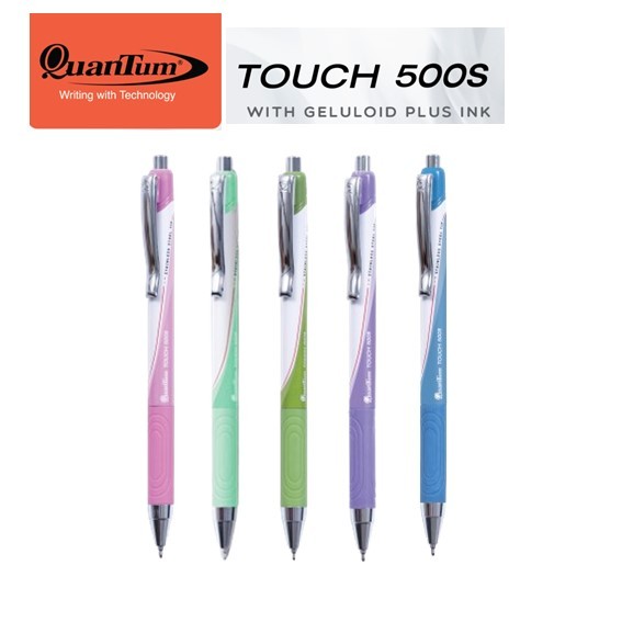 ปากกาลูกลื่น Quantum Touch 500S หมึกน้ำเงิน ขนาด0.7มม.(ราคาต่อ 1 ด้าม) ขอสงวนสิทธิ์ในการเลือกสีด้าม