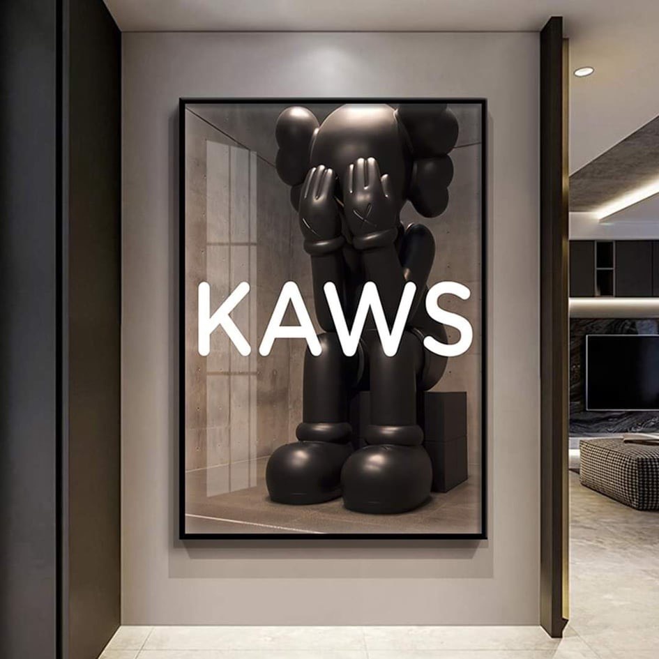 คุณภาพสูง Mirrored Bearbrick ภาพวาดหมี, Kaws ของเล่นแขวนผนัง/เกม/Gaming/หุ่นยนต์/Superhero - รูปที่ 4
