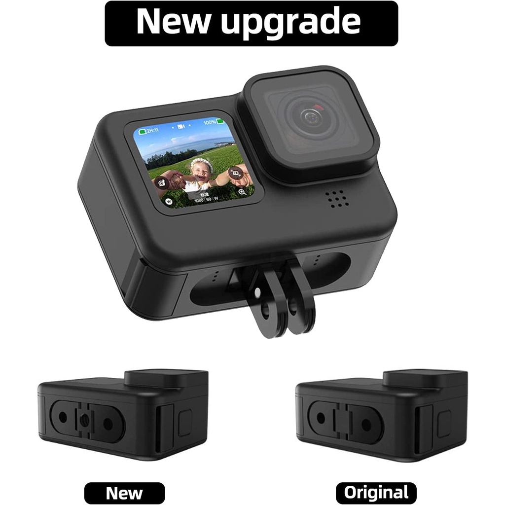 อะแดปเตอร์เมาท์ขาตั้งกล้อง แบบพับได้ พร้อมสกรู 1/4 สําหรับ GoPro HERO 11 10 9 8 MAX bx061123-3