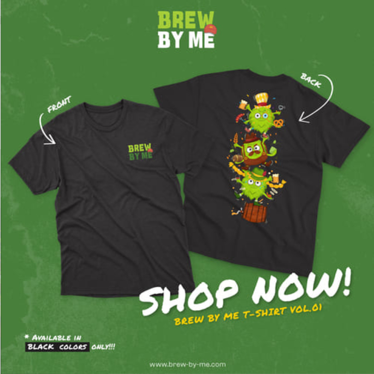 เสื้อยืด Brew By Me รุ่น Green Pretzel T-shirt