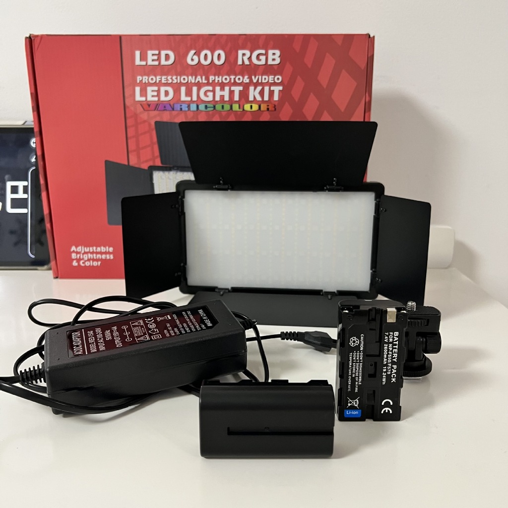 LEDU600+/U800+RGB ไฟ LED 3000K-6500K CRI95 + การถ่ายภาพแสงแผงสตูดิโอถ่ายภาพหลอดไฟสำหรับ youtube Vlog ที่ถ่ายทอดสด