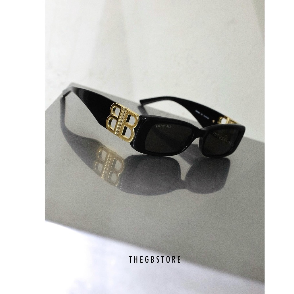 แว่นกันแดด BALENCIAGA " Dynasty Rectangle " BB0096S // ตัวแทนจำหน่าย BALENCIAGA EYEWAER เป็นทางการ