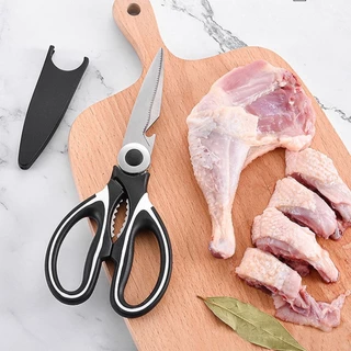 กรรไกร กรรไกรตัดอาหาร กรรไกรอเนกประสงค์ Kitchen saissors สารพัดประโยชน์ จากสแตนเลสอย่างดี กรรไกรสแตนเลส
