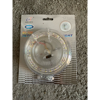 ไฟเพดานรถ LED ไฟเพดาน ตกแต่งภายในหลังคารถยนต์ กลม Car White …