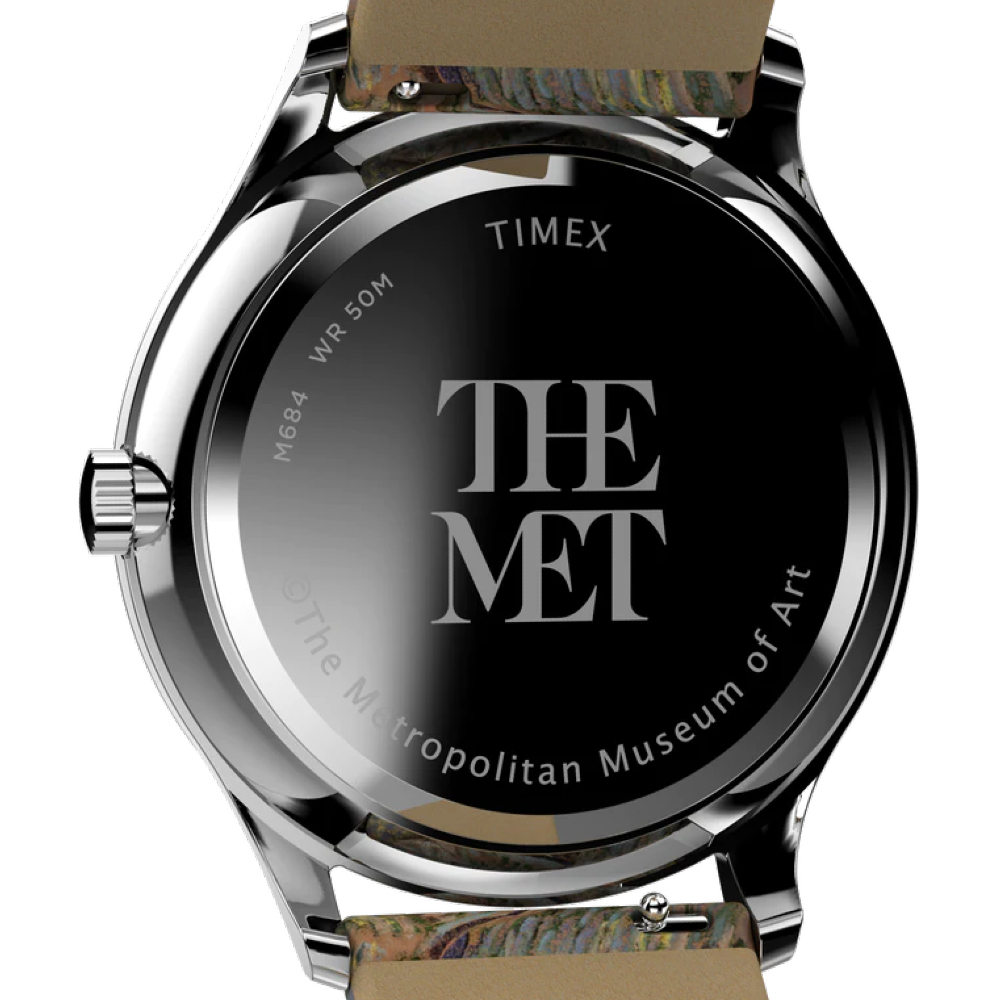 TIMEX TW2W25100 The MET Klimt นาฬิกาข้อมือผู้ชาย สายหนัง สีน้ำตาล หน้าปัด 40 มม.