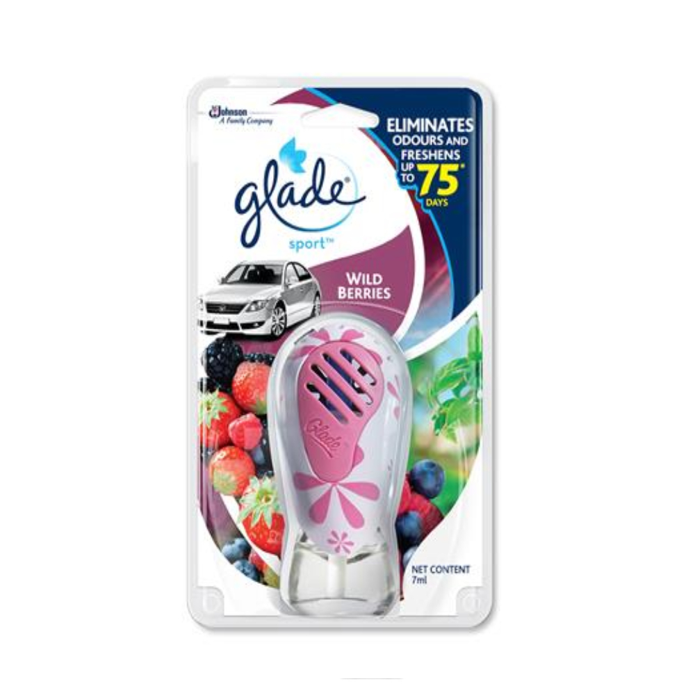 น้ำหอมปรับอากาศรถยนต์ GLADE SPORT 7ml WILD BERRIES