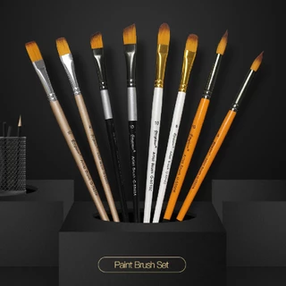 พู่กัน Giorgione 3 ด้าม / 5 ด้าม / 6 ด้าม (1 แพ็ค) พู่กันระบายสี พู่กันกลม พู่กันสีน้ำ สีอะคริลิค