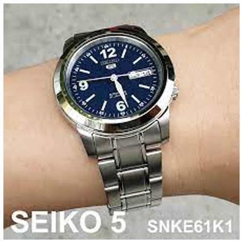 Seiko 5 Sport Automatic นาฬิกาข้อมือผู้ชาย สายสแตนเลส สีเงิน รุ่น SNKE61K,SNKE61K1