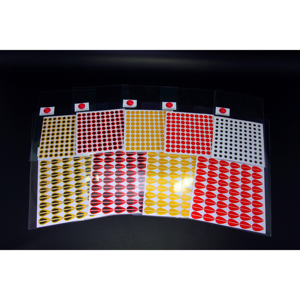 ดวงตา 2D Eyes (สะท้อนแสง) สติ๊กเกอร์ติดเหยื่อปลอมตกปลา