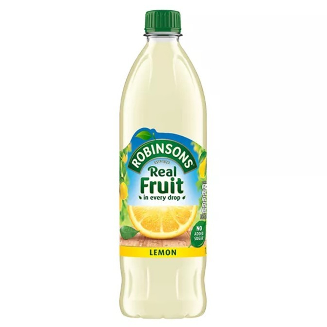 Robinsons Real Fruit Lemon โรบินสัน น้ำรสเลมอนเข้มข้น 1Liter.