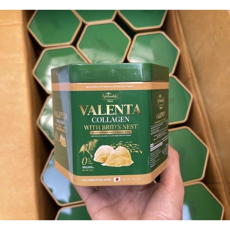 Valenta Collagen วาเลนต้า คอลลาเจนรังนก1กระปุก 150 กรัม