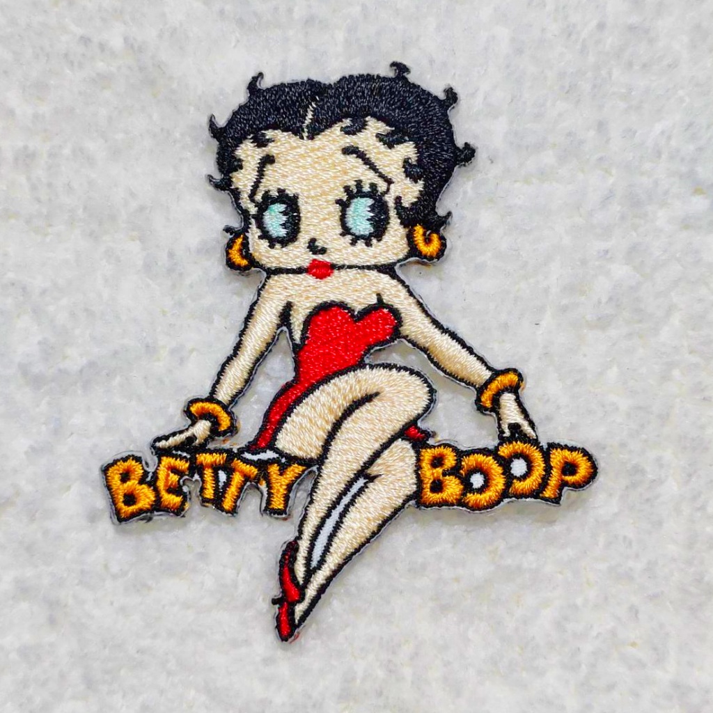 อาร์ม ตัวรีด ตัวรีดติดเสื้อ อาร์มติดเสื้อ การ์ตูน เด็ก ลาย Betty Boop Patch โลโก้ ตรา เบตตี้ บูบ สติ๊กเกอร์ Sticker