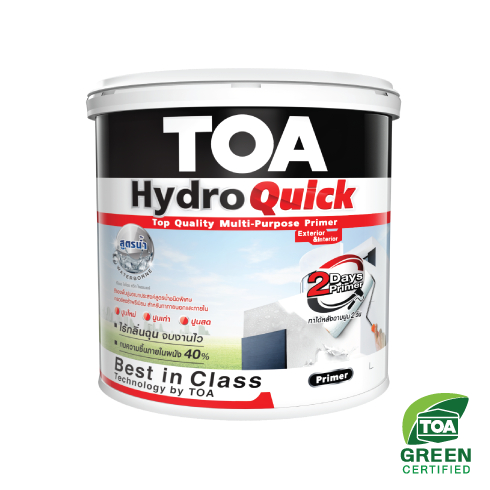 TOA Hydro Quick รองพื้น แห้งเร็ว อเนกประสงค์ สูตรน้ำ (1 กล.) รองพื้น ปูนสด ปูนใหม่ ปูนเก่า ทีโอเอ ไฮโดร ควิก ไพรเมอร์