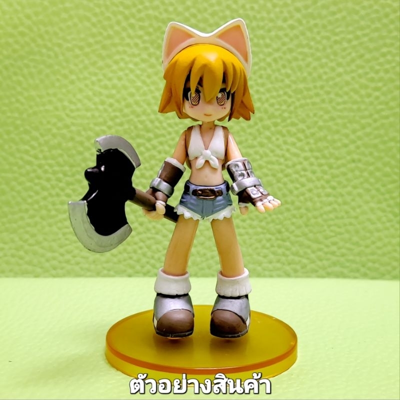 NEW Ragnarok Online Figure ตัวละคร Blacksmith หัว Novice หูแมว อาวุธ พร้อมอุปกรณ์ ใหม่ในซิล ของสะสม หายาก