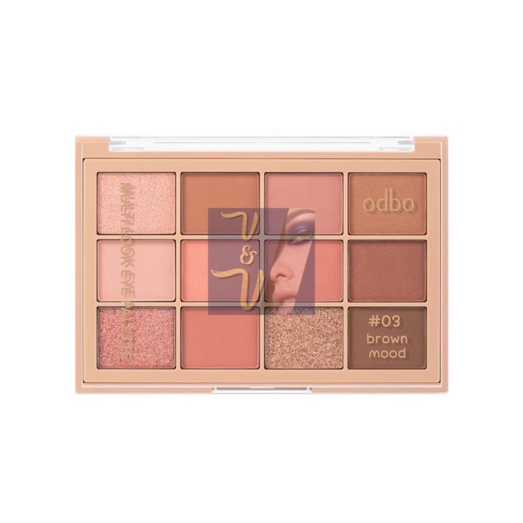 (OD2012) Odbo Multi Look Eye Palette โอดีบีโอ มัลติลุค อายพาเลท 10g.