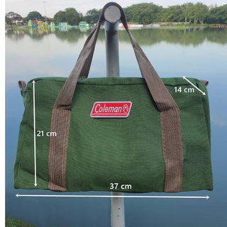 (สินค้าเข้าใหม่) กระเป๋าใส่ของ กระเป๋าสมอบก ปักอาร์ม Coleman+สายสะพาย