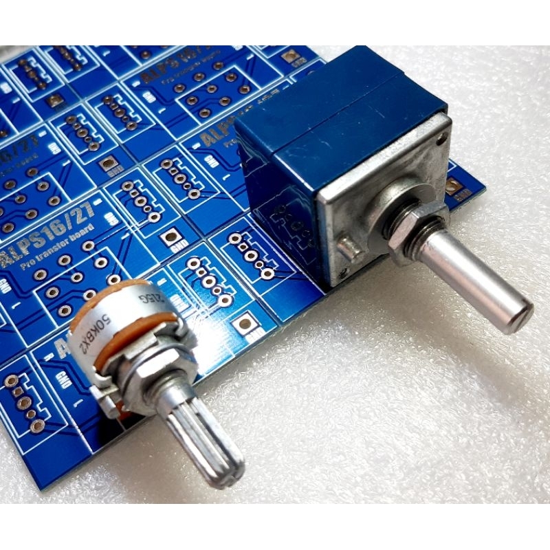 บอร์ด PCB ใส่ โพเทนชิโอมิเตอร์ ALPS Type 16 Type 27 6ขา 6pin 2ชั้น