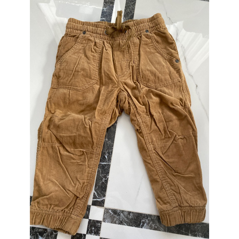 กางเกงขายาว ลูกฟูกเด็ก h&m ของแท้จาก shop size 86